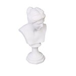 Statue miniature en rsine blanche pour maison de poupe, sculpture buste de vnus