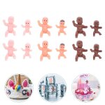 Statue my water broken baby en plastique, 60 pi�ces, jeu de f�te pr�natale, mini poup�e b�b� en plastique ...