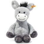 Steiff knuffel soft cuddly friends dinkie ezel grijsblauw - 30 cm