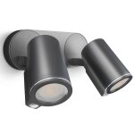 Steinel projecteur d'extrieur a capteur spot duo sensor connect noir