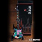 Steve vai - steve vai signature ibanez jem lotus mini guitar replica collectible