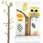 Stickers muraux enfants + toise murale enfant 2 en 1 - stickers chambre b�b� pour decoration chambre ...