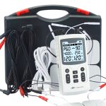 Stimulateur musculaire electrique 4 en 1, 60 modes de massage, thrapie de physiothrapie combine, 4000hz ...