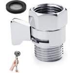 Stop douche, vanne d'arrt pour pomme de douche vanne d'angle, vanne d'arrt d'eau 1 / 2 pouce laiton ...