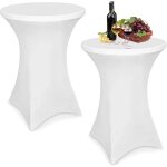 Stretch nappe housse 80 x 110 cm, 2 pices housse mange debout, nappe extensibles en spandex, extensible ...
