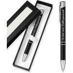 Stylo a bille je t'aime avec bote stylos a bille rtractables de signature a encre noire roller excutif ...