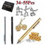 Stylo polaire magn�tique en m�tal, 34 / 55 pi�ces / ensemble, stylo tactile modulaire, stylo effa�able, ...