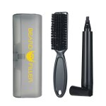 Stylo de remplissage portable pour barbe, crayon pour sourcils, cheveux, moustache avec brosse a barbe, ...