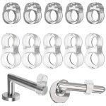 Subzonal - 10 pices butes de poignes de porte, prvient lendommagement des murs, transparent, fabriques ...