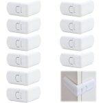 Subzonal - lot de 10 verrous de placard pour enfants, serrures pour armoires de cuisine, tiroirs et armoires, ...