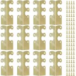 Subzonal - lot de 12 protections d'angle pour plinthe - style vintage - en laiton massif - pour salon, ... Subzonal - lot de 12 protections d'angle pour plinthe - style vintage - en laiton massif - pour salon, ...