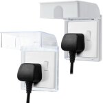 Subzonal - lot de 2 cache - prises britanniques etanches pour prise electrique et prise de courant - ...
