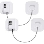 Subzonal - 2pcs serrure frigo pour enfants, bloque verrou porte réfrigérateur cabinet fenêtre avec code, ... Subzonal - 2pcs serrure frigo pour enfants, bloque verrou porte réfrigérateur cabinet fenêtre avec code, ...