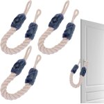 Subzonal - lot de 3 butoirs de porte en coton, corde anti pincement 60cm pour enfants et animaux de compagnie, ...
