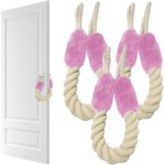 Subzonal - lot de 3 butoirs de porte en coton - protection contre la pince, scurit enfant pour armoires, ...