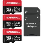 Subzonal - lot de 3 cartes m�moire micro sd 64 go + adaptateur sd + adaptateur sd pour smartphones, ordinateur ...