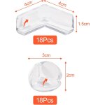 Subzonal - 36 pcs coin de table protection bebe autocollante, protege coin de table bébé transparent, ... Subzonal - 36 pcs coin de table protection bebe autocollante, protege coin de table bébé transparent, ...