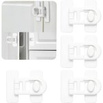 Subzonal - 4 pices bloque porte bb, securite placard enfant, bloc tiroir, serrure de rfrigrateur, ...