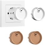Subzonal - 4 pices prises, cache prise bb, protege prise electrique bebe, bote en silicone, couvercle ...
