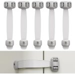 Subzonal - lot de 5 verrous de porte de rfrigrateur et conglateur pour enfants, adhsif puissant, ...