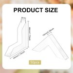 Subzonal - 50pcs protecteurs d'angle en forme de l, pare - chocs de protection en plastique de 44x44 ... Subzonal - 50pcs protecteurs d'angle en forme de l, pare - chocs de protection en plastique de 44x44 ...
