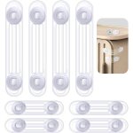 Subzonal - lot de 8 scurits pour enfants pour placard, tiroirs, deux tailles, scurit de porte, 4 ...