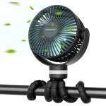 Subzonal - 8000mah ventilateur de poussette portable, batterie de 27 heures, rotation d�tachable a 4 ...