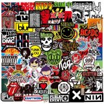 Subzonal - autocollants rock band, 100 pièces autocollant rock and roll, vinyle etanche stickers pour ... Subzonal - autocollants rock band, 100 pièces autocollant rock and roll, vinyle etanche stickers pour ...