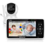 Subzonal - babyphone camera 5 babyphones ecran divis 4000mah 720p camra bebe surveillance avec vision ...