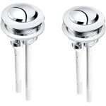 Subzonal - bouton poussoir chasse d'eau de 38 mm, 2 pièces boutons pression universels pour réservoir ... Subzonal - bouton poussoir chasse d'eau de 38 mm, 2 pièces boutons pression universels pour réservoir ...