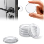 Subzonal - butee de porte autocollante transparente en silicone, 12 pcs, 42x10mm, tampon porte adhesive, ...