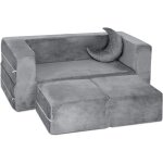 Subzonal - canap� lit enfant - nombreuses configurations - futon pliable, meuble sofa avec pouf oreiller, ...