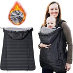 Subzonal - cape porte bebe hiver, impermable housse de porte - bb avec capuche a cordon de serrage, ...