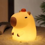 Subzonal - capybara veilleuse enfant 7 couleurs animal mignon silicone souple lampe led d�co chambre ...