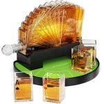 Subzonal - carafe a whisky blackjack de 1 054, 6 g avec 4 verres, carafe a décanter style casino pour ... Subzonal - carafe a whisky blackjack de 1 054, 6 g avec 4 verres, carafe a décanter style casino pour ...