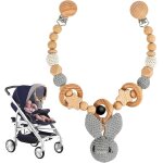 Subzonal - chaîne de poussette en bois, bébé jouet de poussette, chaîne de landau en bois, attache jouet ... Subzonal - chaîne de poussette en bois, bébé jouet de poussette, chaîne de landau en bois, attache jouet ...