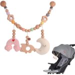 Subzonal - chane de poussette en bois, chane de landau bb en bois, jouet poussette bebe, pour landau ...