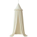 Subzonal - ciel de lit avec volants pour enfants, couleur neutre pastel, frills tente en coton, salle ...