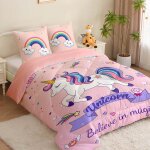 Subzonal - couette d'été 140x200 enfant licorne fille couette 1 personne 3d imprimée 4 saisons pour lit ... Subzonal - couette d'été 140x200 enfant licorne fille couette 1 personne 3d imprimée 4 saisons pour lit ...