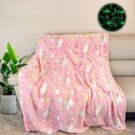 Subzonal - couverture douillette pour enfant, couverture licorne brille dans l'obscurité, cadeau licorne ... Subzonal - couverture douillette pour enfant, couverture licorne brille dans l'obscurité, cadeau licorne ...