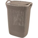 Subzonal - curver coffre a linge 57l, aspect tricot - bac a linge sale avec couvercle - bonne aration ...
