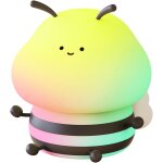 Subzonal - d�coration de chevet mignonne abeille douce pour les yeux des enfants petite veilleuse abeille ...