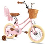 Subzonal - donna vlo enfant 12 14 16 pouces fille 2 - 7 ans ¿ vlo princesse avec sige poupe, petites ...