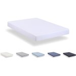 Subzonal - drap housse réglable en microfibre brossé extra doux. lit 90 x 190 / 200 cm, blanc Subzonal - drap housse réglable en microfibre brossé extra doux. lit 90 x 190 / 200 cm, blanc