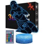 Subzonal - football veilleuse pour enfants, lampe de football dimmable 16 couleurs avec t�l�commande, ...