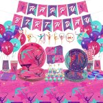 Subzonal - fournitures de fête d'anniversaire de gymnastique ¿ y compris bannière, vaisselle de gymnastique, ... Subzonal - fournitures de fête d'anniversaire de gymnastique ¿ y compris bannière, vaisselle de gymnastique, ...