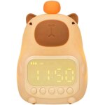Subzonal - horloge de chevet a led sur le th�me de capybara, veilleuse rechargeable, contr�le tactile ...