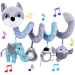 Subzonal - jouet poussette pour bbs fr 0 mois garcon fille, spirale dactivit avec jouets a suspendre, ...