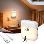 Subzonal - lampe detecteur de mouvement interieur rechargeable usb, veilleuse enfant led 3 modes, lampe ...
