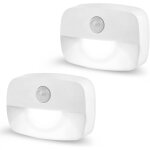 Subzonal - lumi�re de d�tecteur de mouvement, veilleuse pir led auto on off, applique murale, lampes ...